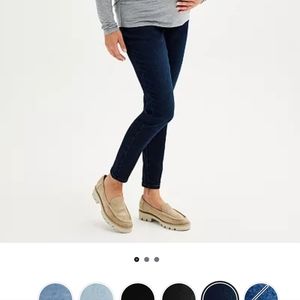 Dark blue maternity jeggings